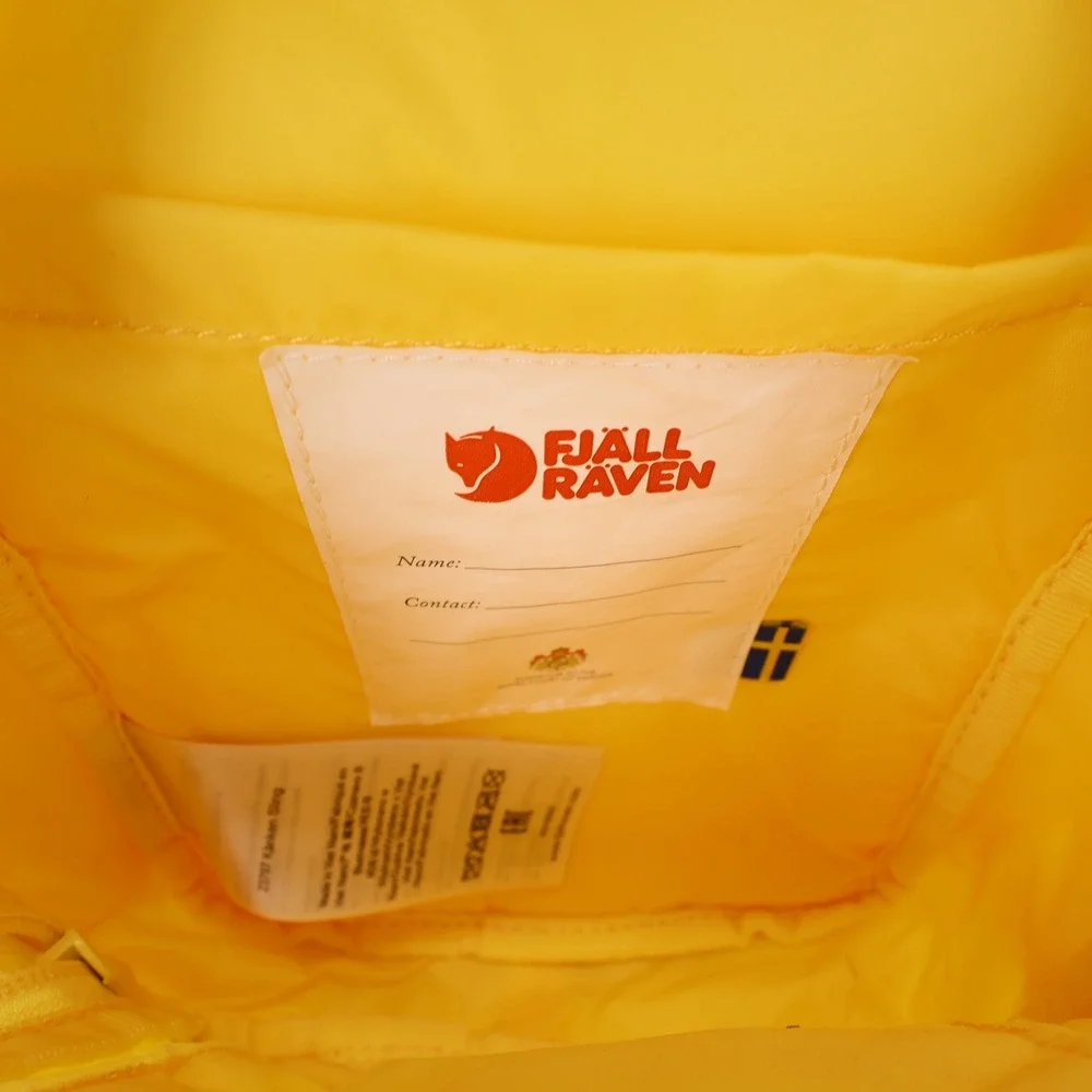 Fjallraven Kanken Sling Crossbody Bag Yellow 23797 Vinylon F Durable Shoulder